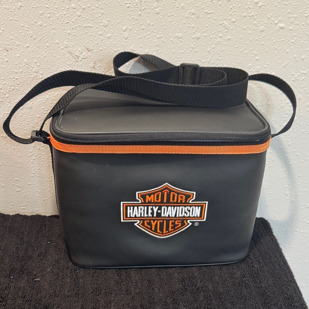 Harley-Davidson Black and Orange Messenger Bag